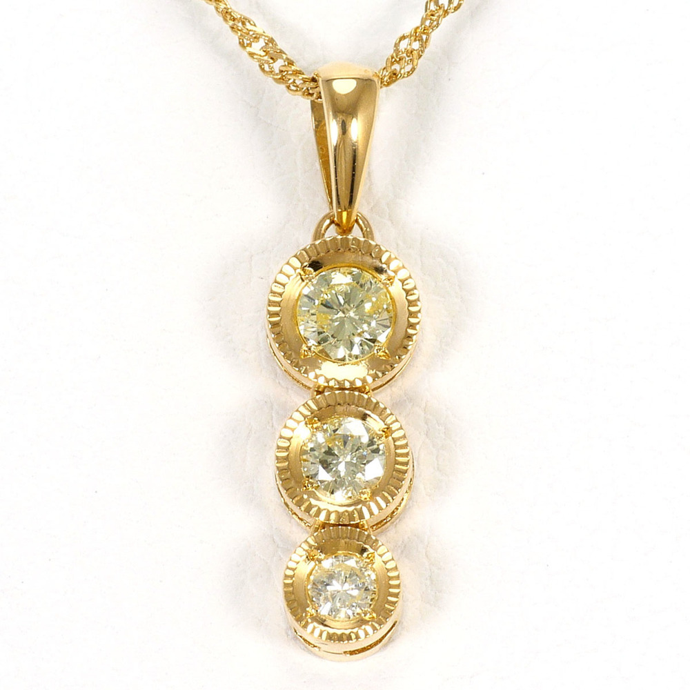 VINTAGE 18k Gold Diamond Necklace